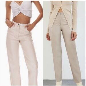 Aritzia Sz 0 Wilfred The Melina Vegan Leather Pants In Vin Gris